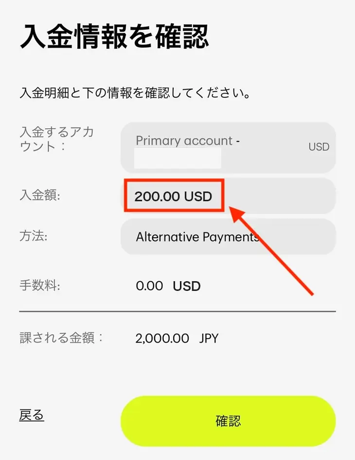 ペイズで入金